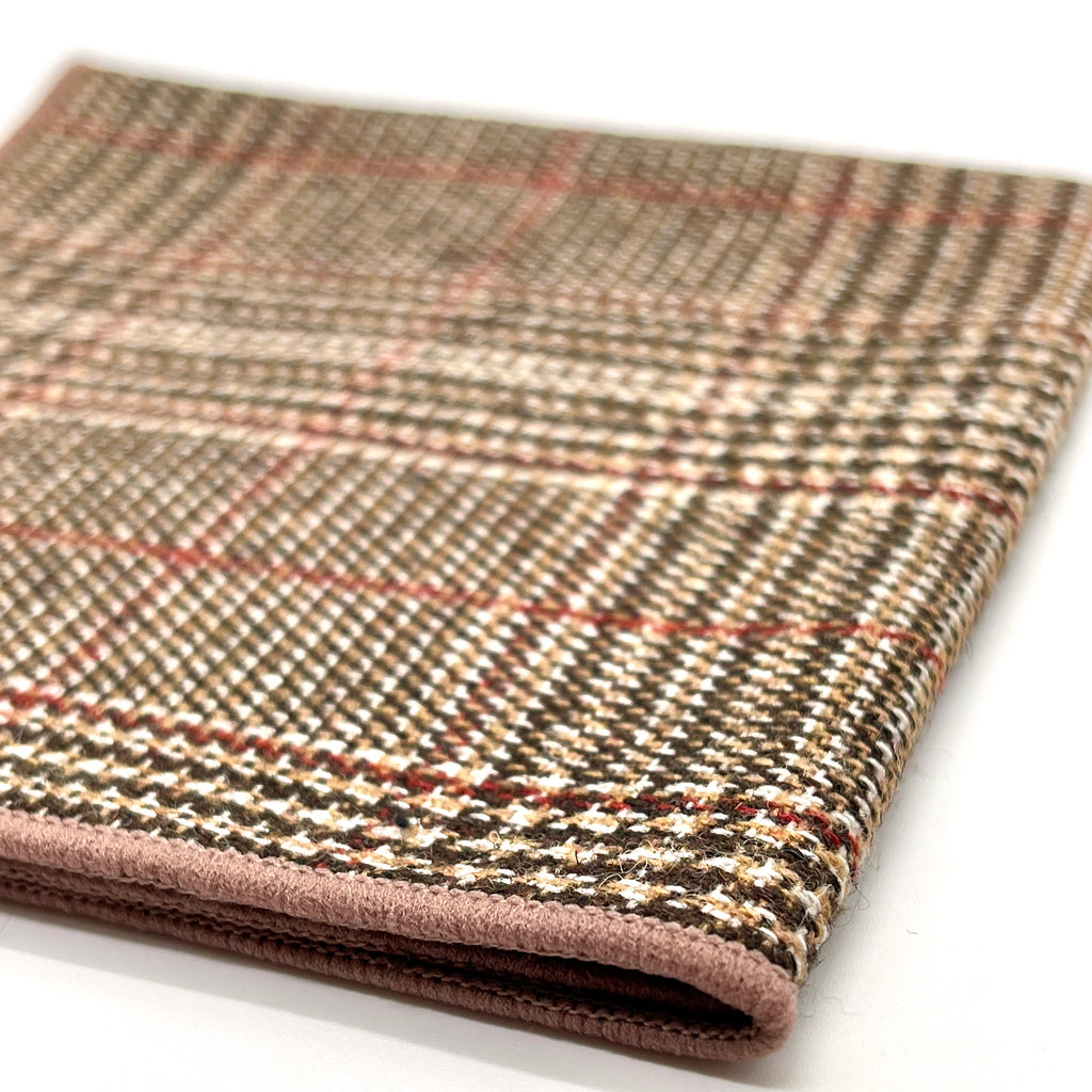 Edles Fliege &amp; Einstecktuch Set im klassischen Glencheck-Muster